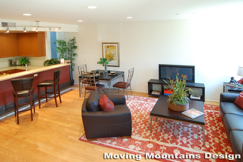 Los Angeles home staging modern loft home staging