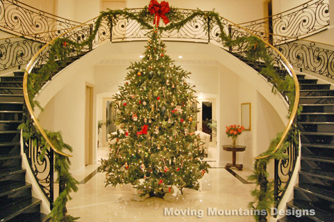 Grand Entry staged with beautiful Christmas Tree
