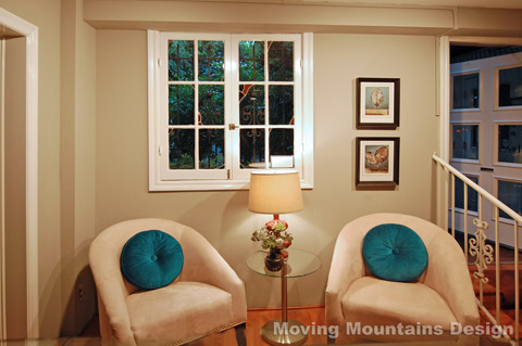 Reception Area After "Business Staging" By Moving Mountains Design