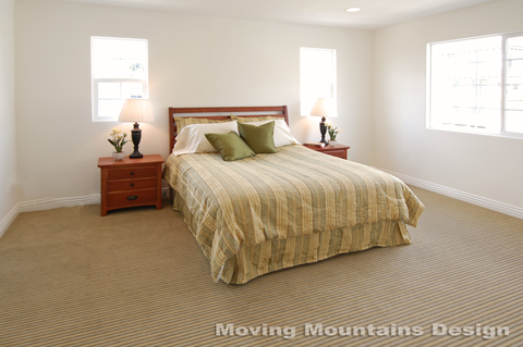 Glendale Model Home Staging Master Bedroom After