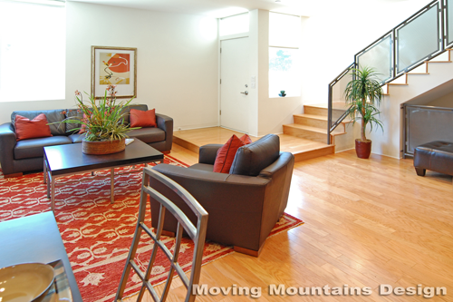 Los Angeles home staging modern loft home staging