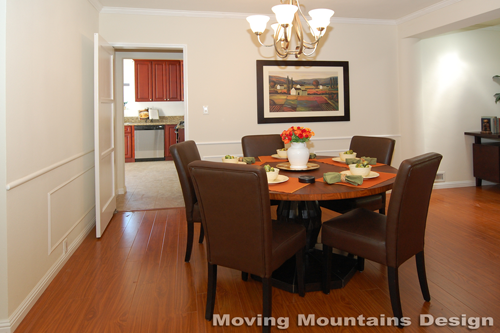 San Gabriel home staging dining room by Pasadena Home Stagers