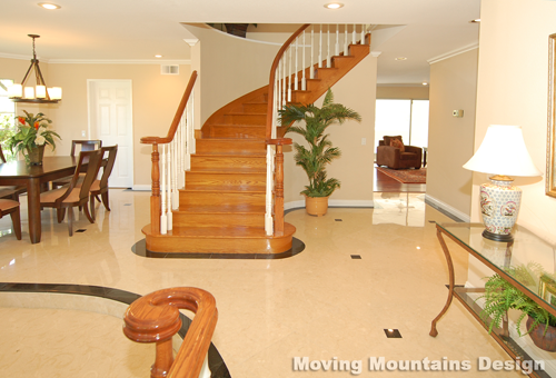 Walnut Home Staging Entry by Los Angeles home stagers Moving Mountains Design