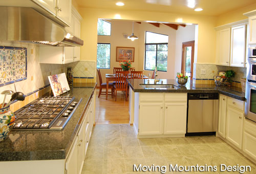 Sierra Madre kitchen after home staging remodel