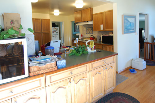 Sierra Madre kitchen before home staging remodel