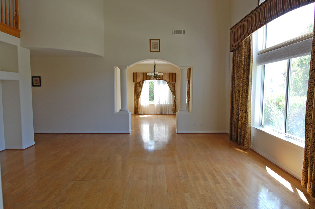 Living room before home staging Hacienda Heights