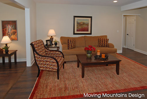 Granada Hills Home Staging Living Room after 