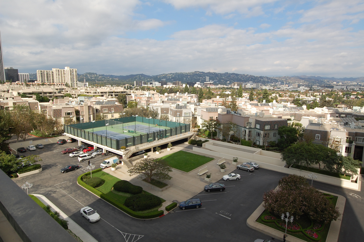 View from Century City condo Los Angeles home staging