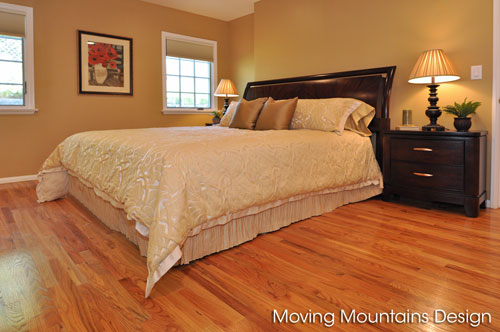 Photo of Master bedroom in staged La Crescenta home for sale